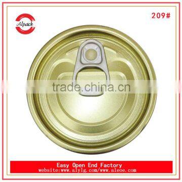 209# canned lupin beans lid tinplate easy open end