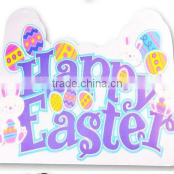 Advertising plastic corrugated sign for easter