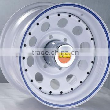 soft white modular wheel for steel rim with bright color