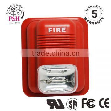 CE listed Conventional DC24V Indoor Fire alarm strobe siren