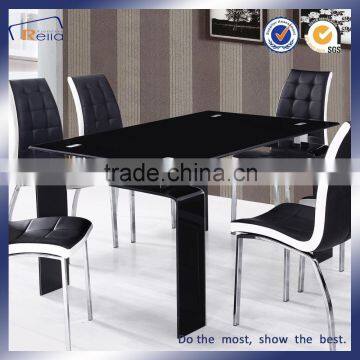 12mm Bent glass dining table design