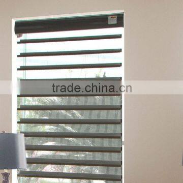 75mm linen mixed color triple fabric for roller blind