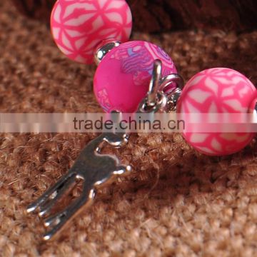 2016 Sweet Gift For Kids Wholesale Handmade Jewelry Polymer style Clay Bracelet