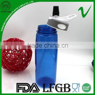 bpa free cylinder clear PCTG plastic bottle 600ml for water