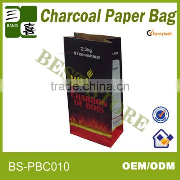 different weight of kraft charcoal packaging paper bag/ BBQ coal recycle bag