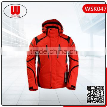 Women's red winter ski jacket