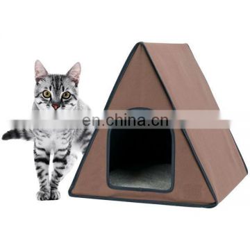 Frame Heated Cat Tent Cat House For Cats Outdoor Cat House & Indoor Cat House Cat Bed House