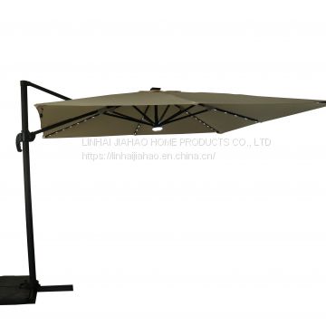 3x3 Rome Umbrella with 51pcs LED light and center lamp light