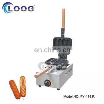 Commercial Gas Lolly Waffle Maker Machine Gas Waffle On A Stick Hot Dog Waffle Machine