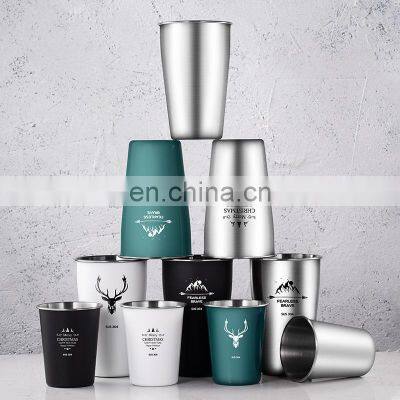 Portable Eco Drinking Coffee 400ml Smart 304 Wholesale Branded Keep Tumbler Cups Stainless Steel