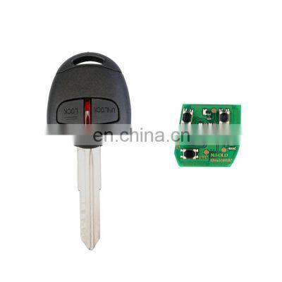 2 Buttons 433 Mhz ID46 Chip Remote Smart Car Key Cover Shell For Mitsubishi Outlander Car Key Case