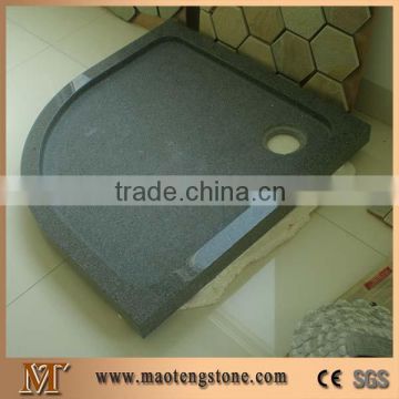 Wellest China Black Granite Fan Shape Soap Dish,Soap Dish,Bath Accessories