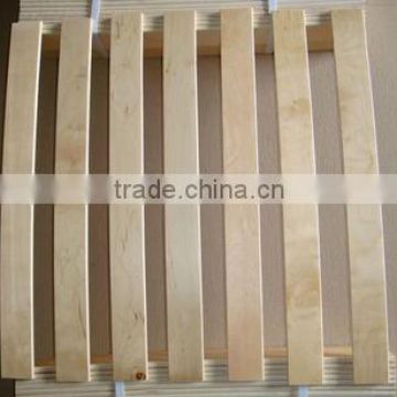 Laminated,curved bed slats