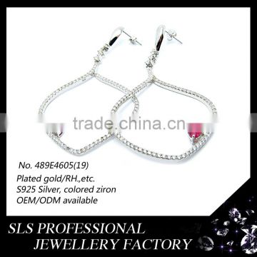 Alibaba Website New Products 925 sterling silver wholesale jewelry earring for girls