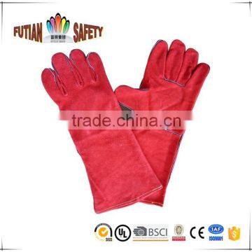 FTSAFETY 14" welding safety gloves with leather grade A AB BC