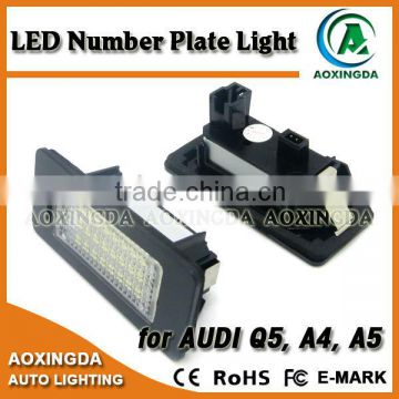LED number plate light for AUDI Q5 A4 A5 S5