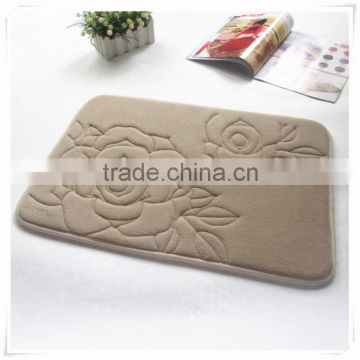 50*80cm stone print memory foam door mat/Memory foam bath mat_ Qinyi