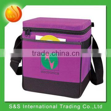 purple 12 cans insulated cooler bag