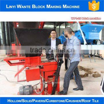 2016 WANTE BRAND WT1-25 China brick machine with a cheap price for sell