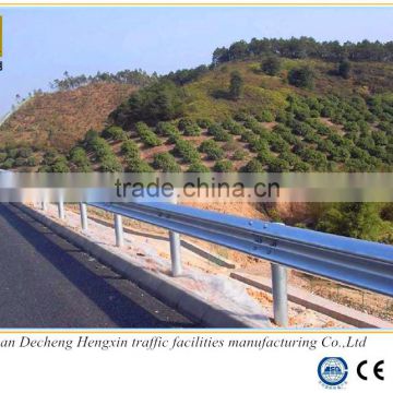 Mountain road barrier hot galvanized w-beam steel guardrails