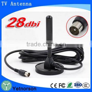 12DBI DVB T2 VHF UHF Indoor TV Antenna HDTV HD Mobile Digital TV DVB-T2 Antenna For Car