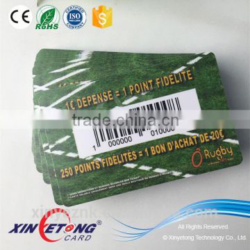 Plastic Loyalty Card with EAN 13 Barcode