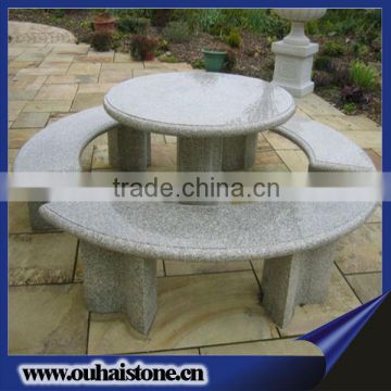 Landscaping Stone Garden Table Set Granite Bench And Table