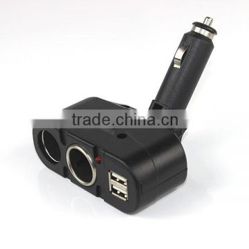 Universally ordered 12V DC car charger cigarette lighter adapter