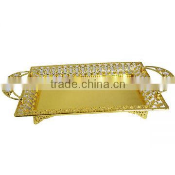 2013 golden small metal tray T123S