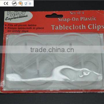 4pcs Pack Plastic Tablecloth Clip