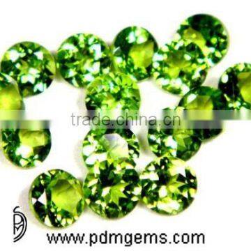 Peridot Round Cut Faceted Lot For Ring Silver From Wholesaler