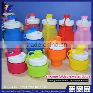 Hot sale silicone foldable infuser water bottle wholesale                        
                                                Quality Choice