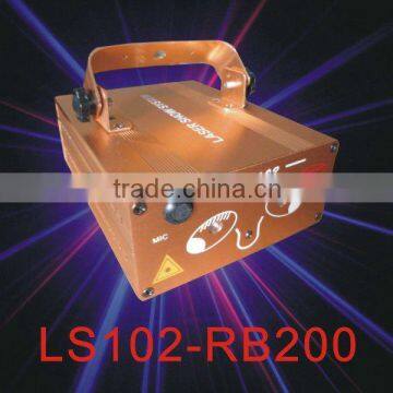 Red and Blue 200mW Multi Grating Effects Laser Light with Step Motor