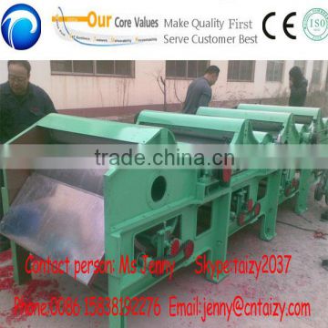 Waste clothes opening machine/cotton textile fluffer machine/fiber fluffer machine