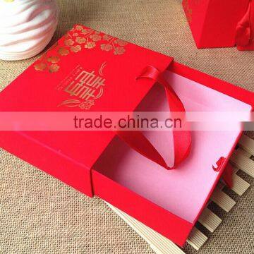 red gift cardboard packaging