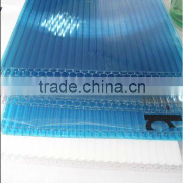 5mm clear twin- wall pc sheet for lighting house
