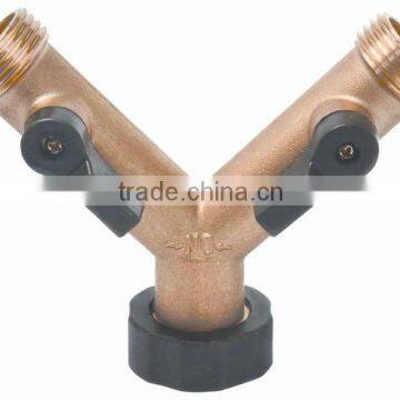 three-ways brass ball valve