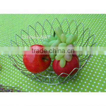 ntique aluminum metal fruit wire basket