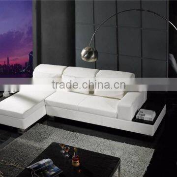 L-shaped leather sofa