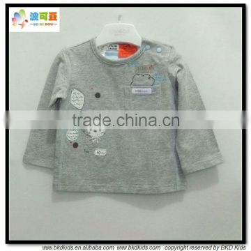 BKD plain grey baby tee shirts