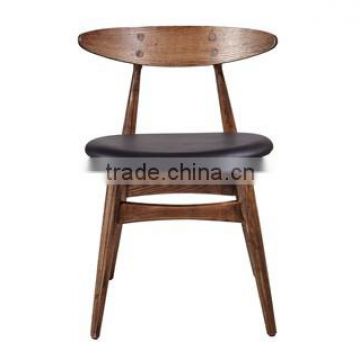 Hot sell upholstered ash solid wood chair