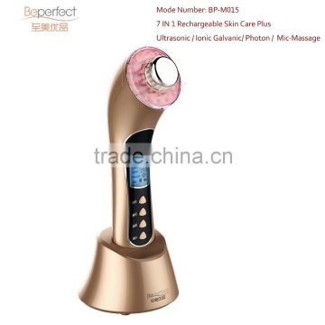 BPM0153 New Design ultrasonic photon galvanic 5 in 1 beauty device for home use