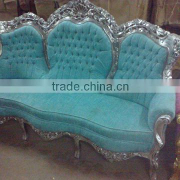 Baroque style velvet sofa bed