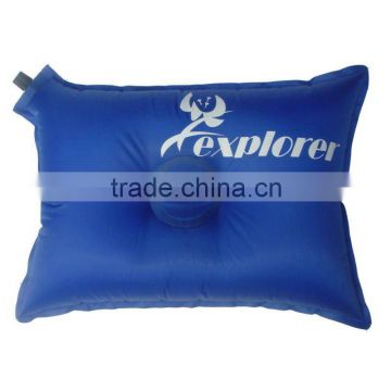 self-inflatable pillow/kid and adult neck pillow/pvc promotional adversing