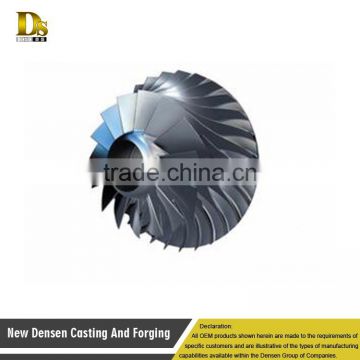 OEM Custom high precision iron casting parts impeller and steel casting parts impeller