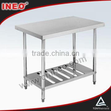 Restaurant Commercial Kitchen Stainless Steel Work Table With Under Rack