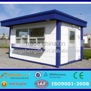 low cost prefab steel frame modular kiosk / office / hotel
