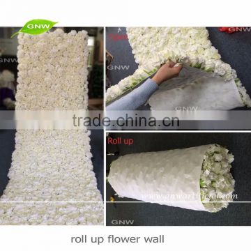 GNW FLW1606012-CL Rose Hydrangea Flower Backdrop Wall Wedding Stage Wall With Cloth Board