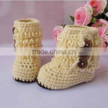 2015 Winter Hot Coming Baby Girl Knitted Booties,Handmade Kids Toddlers Shoes