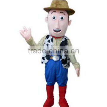 Custom plush cartoon charactors men farmer mascot costume